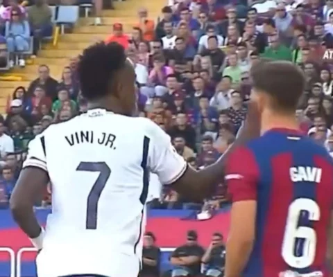Винисиус ударил Гави по лицу во время Эль Класико – что было дальше - FC-BARCELONA.RU